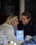 Amsterdam 28 november 2015 
Pieter v d Hoogenband met zijn vriendin Marie JosÃ© Crooijmans op de cornelis schuytstraat