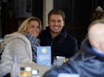 Amsterdam 28 november 2015 
Pieter v d Hoogenband met zijn vriendin Marie JosÃ© Crooijmans op de cornelis schuytstraat