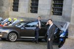 Amsterdam 25 november 2015 
Prins Constantijn arriveert bij het paleis op de dam in zijn auto (audi A6 allroad)