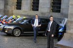 Amsterdam 25 november 2015 
Prins Constantijn arriveert bij het paleis op de dam in zijn auto (audi A6 allroad)