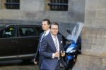 Amsterdam 25 november 2015 
Prins Constantijn arriveert bij het paleis op de dam in zijn auto (audi A6 allroad)