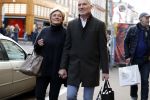 Amsterdam 3 december 2016
Caroline Tensen met haar man Ernst Jan Smids op de PC Hooftstraat