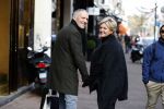Amsterdam 3 december 2016
Caroline Tensen met haar man Ernst Jan Smids op de PC Hooftstraat