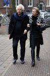 Amsterdam 15 december 2016
Herdenkingsdienst voor Joop Braakhekke in de Vondelkerk. Cees Dam met dochter
