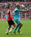 Eindhoven, 18 September 2016 PSV-Feyenoord, eindstand 0-1 Kompetitie Seizoen 2016/2017
Dirk Kuyt Andres Guardado