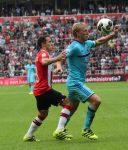 Eindhoven, 18 September 2016 PSV-Feyenoord, eindstand 0-1 Kompetitie Seizoen 2016/2017
Dirk Kuyt Andres Guardado