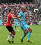 Eindhoven, 18 September 2016 PSV-Feyenoord, eindstand 0-1 Kompetitie Seizoen 2016/2017
Dirk Kuyt Andres Guardado