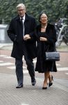 Amsterdam 15 december 2016
Herdenkingsdienst voor Joop Braakhekke in de Vondelkerk. Geert Eijsbouts met een vriendin