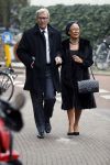 Amsterdam 15 december 2016
Herdenkingsdienst voor Joop Braakhekke in de Vondelkerk. Geert Eijsbouts met een vriendin