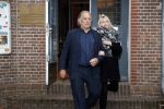 Amsterdam 15 december 2016
Herdenkingsdienst voor Joop Braakhekke in de Vondelkerk. jan Cremer met een kennis