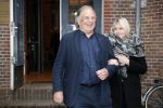 Amsterdam 15 december 2016
Herdenkingsdienst voor Joop Braakhekke in de Vondelkerk. jan Cremer met een kennis