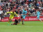 Eindhoven, 18 September 2016 PSV-Feyenoord, eindstand 0-1 Kompetitie Seizoen 2016/2017
Jeroen Zoet Jetro Willems Nicolai Jorgensen