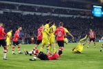 Eindhoven, 6 December 2016 Laatse groepswedstrijd in de Champions League Seizoen 2016/2017 PSV-FC Rostov, eindstand 0-0 en uitschakeling voor het gehele Europese Voetbal.
Jeroen Zoet in aanval Siem de Jong Bart Ramselaar Hector Moreno Joshua Brenet