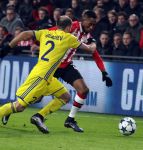 Eindhoven, 6 December 2016 Laatse groepswedstrijd in de Champions League Seizoen 2016/2017 PSV-FC Rostov, eindstand 0-0 en uitschakeling voor het gehele Europese Voetbal.
Joshua Brenet
