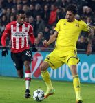 Eindhoven, 6 December 2016 Laatse groepswedstrijd in de Champions League Seizoen 2016/2017 PSV-FC Rostov, eindstand 0-0 en uitschakeling voor het gehele Europese Voetbal.
Joshua Brenet