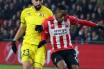Eindhoven, 6 December 2016 Laatse groepswedstrijd in de Champions League Seizoen 2016/2017 PSV-FC Rostov, eindstand 0-0 en uitschakeling voor het gehele Europese Voetbal.
Joshua Brenet