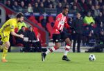 Eindhoven, 6 December 2016 Laatse groepswedstrijd in de Champions League Seizoen 2016/2017 PSV-FC Rostov, eindstand 0-0 en uitschakeling voor het gehele Europese Voetbal.
Joshua Brenet