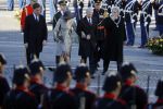 Amsterdam, 28 November 2016
Eerste dag Belgische Koningspaar bij Staatsbezoek aan Nederland
Koningin Maxima, Koning Willem Alexander, Koning Filip en Koningin Mathilde