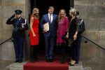 Amsterdam 15 december 2016  
Uitreiking prins Claus prijzen met aanwezig Koning Willem Alexander Koningin Maxima Prinses Beatrix Prinses Laurentien en Prinses Mabel. Vindt plaats in paleis op de dam.
