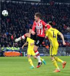 Eindhoven, 6 December 2016 Laatse groepswedstrijd in de Champions League Seizoen 2016/2017 PSV-FC Rostov, eindstand 0-0 en uitschakeling voor het gehele Europese Voetbal.
Luuk de Jong
