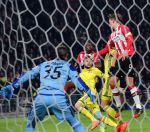Eindhoven, 6 December 2016 Laatse groepswedstrijd in de Champions League Seizoen 2016/2017 PSV-FC Rostov, eindstand 0-0 en uitschakeling voor het gehele Europese Voetbal.
Luuk de Jong