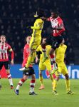 Eindhoven, 6 December 2016 Laatse groepswedstrijd in de Champions League Seizoen 2016/2017 PSV-FC Rostov, eindstand 0-0 en uitschakeling voor het gehele Europese Voetbal.
Nicolas Isimat-Mirin
