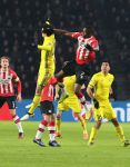 Eindhoven, 6 December 2016 Laatse groepswedstrijd in de Champions League Seizoen 2016/2017 PSV-FC Rostov, eindstand 0-0 en uitschakeling voor het gehele Europese Voetbal.
Nicolas Isimat-Mirin