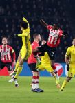 Eindhoven, 6 December 2016 Laatse groepswedstrijd in de Champions League Seizoen 2016/2017 PSV-FC Rostov, eindstand 0-0 en uitschakeling voor het gehele Europese Voetbal.
Nicolas Isimat-Mirin