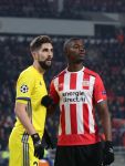 Eindhoven, 6 December 2016 Laatse groepswedstrijd in de Champions League Seizoen 2016/2017 PSV-FC Rostov, eindstand 0-0 en uitschakeling voor het gehele Europese Voetbal.
Nicolas Isimat-Mirin