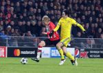 Eindhoven, 6 December 2016 Laatse groepswedstrijd in de Champions League Seizoen 2016/2017 PSV-FC Rostov, eindstand 0-0 en uitschakeling voor het gehele Europese Voetbal.
Oleksandr Zinchenko