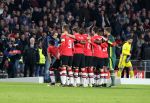 Eindhoven, 6 December 2016 Laatse groepswedstrijd in de Champions League Seizoen 2016/2017 PSV-FC Rostov, eindstand 0-0 en uitschakeling voor het gehele Europese Voetbal.
PSV Elftal CL PSV-FC Rostov