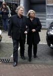 Amsterdam 15 december 2016
Herdenkingsdienst voor Joop Braakhekke in de Vondelkerk. paul fagel met vrouw