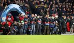 Eindhoven, 6 December 2016 Laatse groepswedstrijd in de Champions League Seizoen 2016/2017 PSV-FC Rostov, eindstand 0-0 en uitschakeling voor het gehele Europese Voetbal.
Persfotografen voor de trainersbank