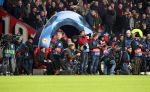 Eindhoven, 6 December 2016 Laatse groepswedstrijd in de Champions League Seizoen 2016/2017 PSV-FC Rostov, eindstand 0-0 en uitschakeling voor het gehele Europese Voetbal.
Persfotografen voor de trainersbank