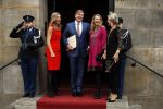 Amsterdam 15 december 2016  
Uitreiking prins Claus prijzen met aanwezig Koning Willem Alexander Koningin Maxima Prinses Beatrix Prinses Laurentien en Prinses Mabel. Vindt plaats in paleis op de dam.