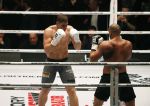 Oberhausen 10 december 2016
Rico Verhoeven wint zijn gevecht met Badr Hari tijdens de GLORY COLLISION in Oberhausen.