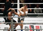 Oberhausen 10 december 2016
Rico Verhoeven wint zijn gevecht met Badr Hari tijdens de GLORY COLLISION in Oberhausen.