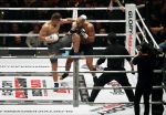Oberhausen 10 december 2016
Rico Verhoeven wint zijn gevecht met Badr Hari tijdens de GLORY COLLISION in Oberhausen.