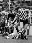 Rotterdam, 24 mei 1981
PSV-SPARTA, eindstand 3-0
Rob Landsbergen op de grond, David Loggy en doelman Jan Formanoy

PETER SMULDERS BV