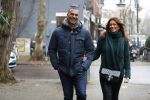Amsterdam 13 december 2016 
Ruud Gullit op de cornelis schuytstraat met zijn vriendin Karin de Rooij