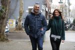Amsterdam 13 december 2016 
Ruud Gullit op de cornelis schuytstraat met zijn vriendin Karin de Rooij