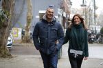 Amsterdam 13 december 2016 
Ruud Gullit op de cornelis schuytstraat met zijn vriendin Karin de Rooij