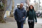 Amsterdam 13 december 2016 
Ruud Gullit op de cornelis schuytstraat met zijn vriendin Karin de Rooij