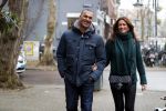 Amsterdam 13 december 2016 
Ruud Gullit op de cornelis schuytstraat met zijn vriendin Karin de Rooij