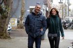 Amsterdam 13 december 2016 
Ruud Gullit op de cornelis schuytstraat met zijn vriendin Karin de Rooij