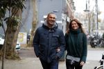 Amsterdam 13 december 2016 
Ruud Gullit op de cornelis schuytstraat met zijn vriendin Karin de Rooij