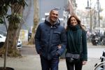 Amsterdam 13 december 2016 
Ruud Gullit op de cornelis schuytstraat met zijn vriendin Karin de Rooij