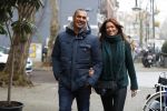 Amsterdam 13 december 2016 
Ruud Gullit op de cornelis schuytstraat met zijn vriendin Karin de Rooij