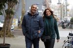 Amsterdam 13 december 2016 
Ruud Gullit op de cornelis schuytstraat met zijn vriendin Karin de Rooij