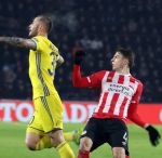 Eindhoven, 6 December 2016 Laatse groepswedstrijd in de Champions League Seizoen 2016/2017 PSV-FC Rostov, eindstand 0-0 en uitschakeling voor het gehele Europese Voetbal.
Santiago Arias